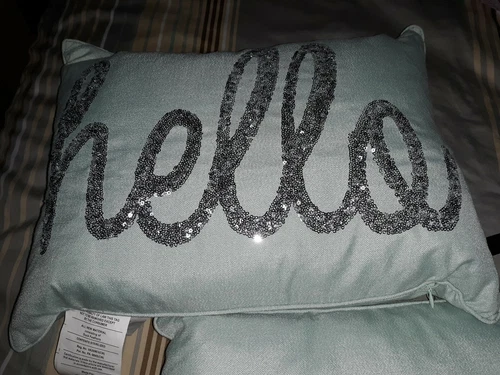 Pair of Light Turquoise Accent Pillows - photo 3