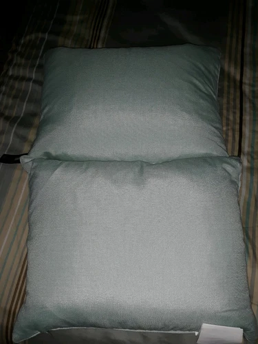 Pair of Light Turquoise Accent Pillows - photo 5