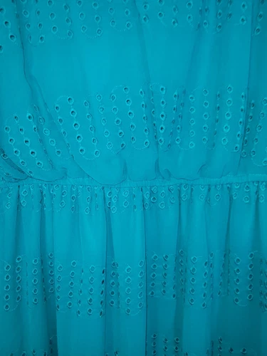 City Studio Green Eyelet Dress Sz XL - photo 5
