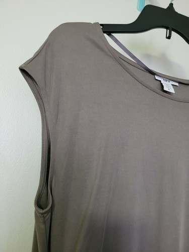 Bar III Women's Asymmetrical Hem Sheath Dress Taupe XL - photo 3