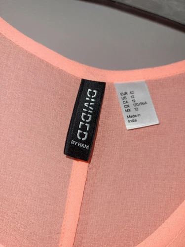H&M Divided Coral Swim Cover-Up Dress - photo 4