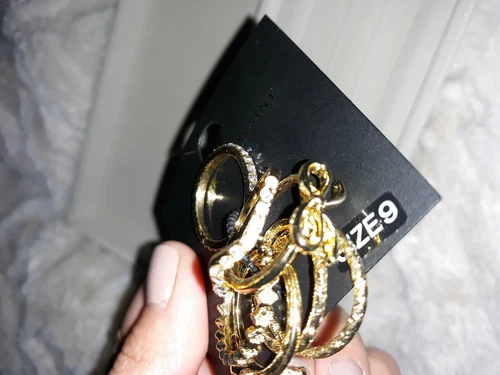 NY&Co Gold Rings Set Of 7
