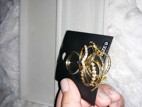 NY&Co Gold Rings Set Of 7 - photo 4
