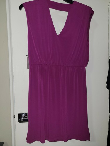 Women's 1.state V-Neck Sheath Dress, Size L NWT Crushed Berry - photo 3
