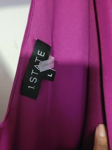 Women's 1.state V-Neck Sheath Dress, Size L NWT Crushed Berry - photo 4
