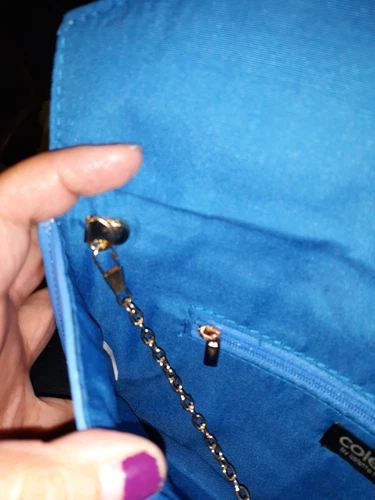 Colette Hayman Blue Envelope Clutch - photo 4