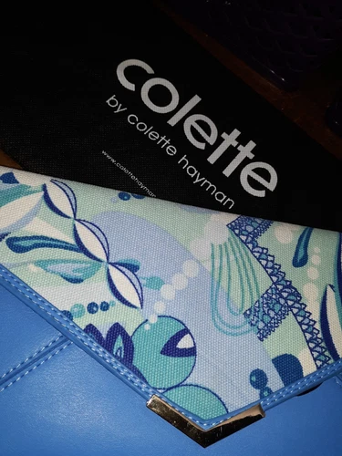 Colette Hayman Blue Envelope Clutch - photo 5
