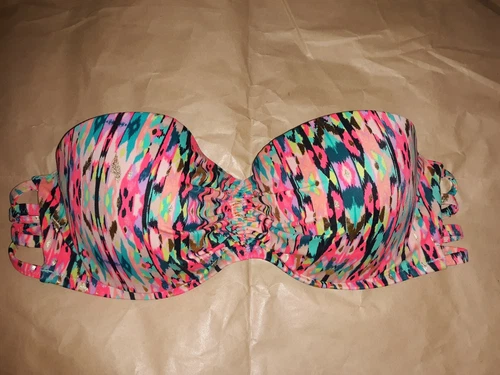 Shade & Shore Bandeau Underwire Bikini Sz 38B w/ XL bottoms - photo 2