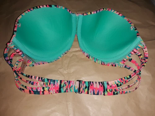 Shade & Shore Bandeau Underwire Bikini Sz 38B w/ XL bottoms - photo 3
