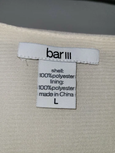 Bar III Split Sleeves Pleated Bird Dress Size L - photo 5
