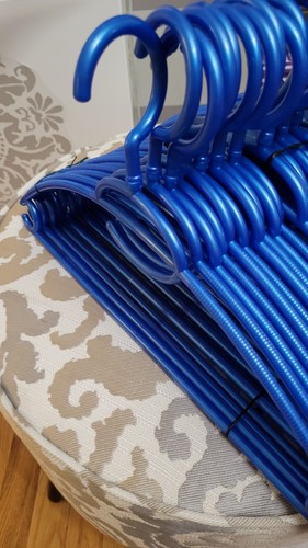 Home Basics Royal Blue Tubular Plastic Hangers (30 Pcs) - photo 2