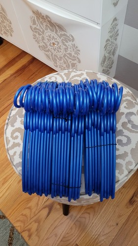 Home Basics Royal Blue Tubular Plastic Hangers (30 Pcs) - photo 4