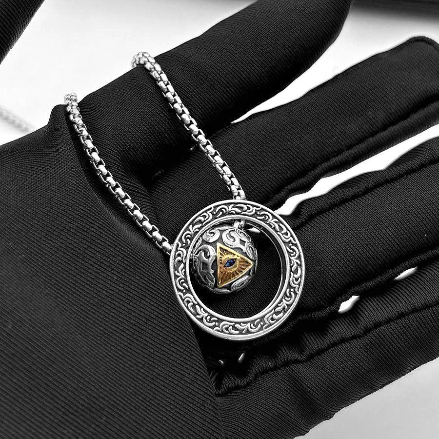 All-Seeing Eye Silver Pendant