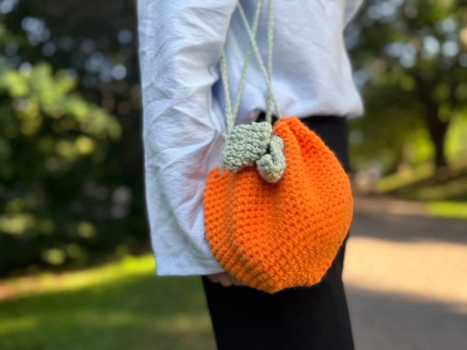 New Handmade Crochet Orange Bag - photo 2