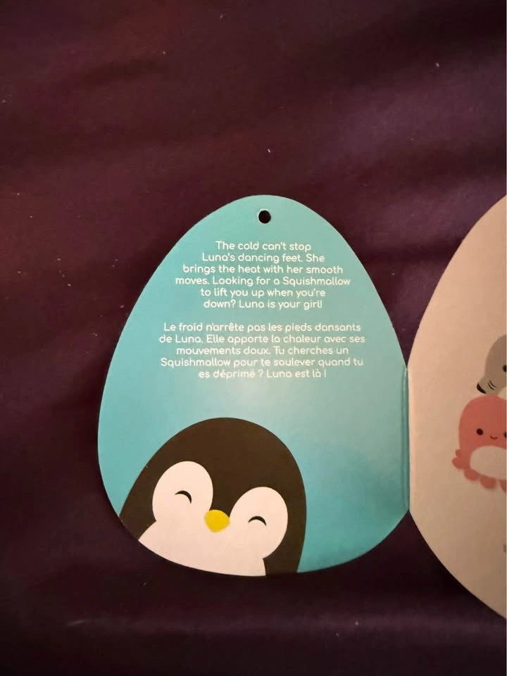 Small Squishmallow (Luna) with original tag - photo 2