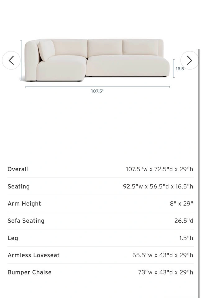 Joybird Carin Sectional - photo 2