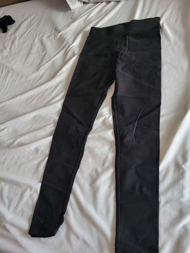 Black pants with elastic waistband