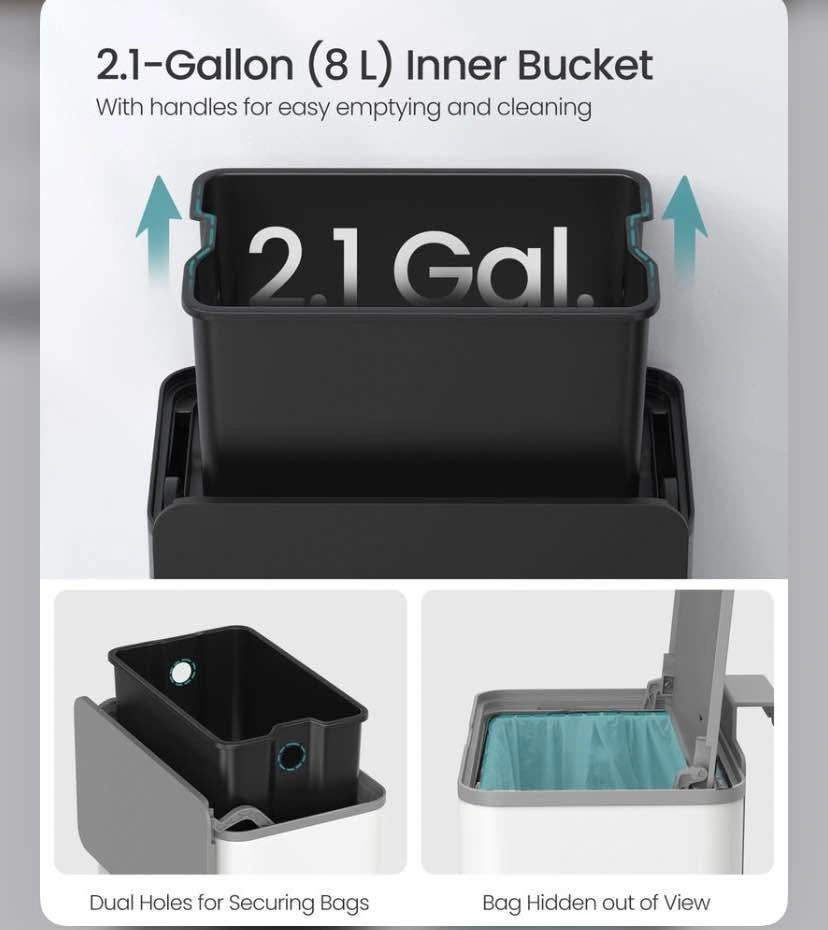 BRAND NEW SONGMICS 2.1-Gallon Hanging Trash Can! 🍃 - photo 5