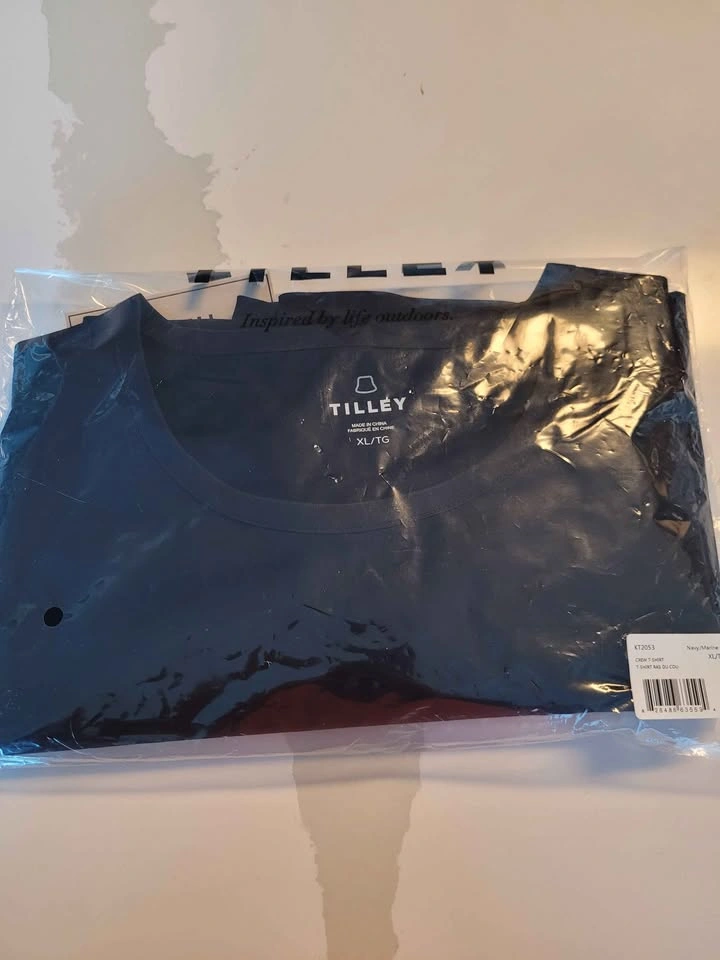 Tilley Mens Crew Neck Navy Blue T-Shirt - photo 2