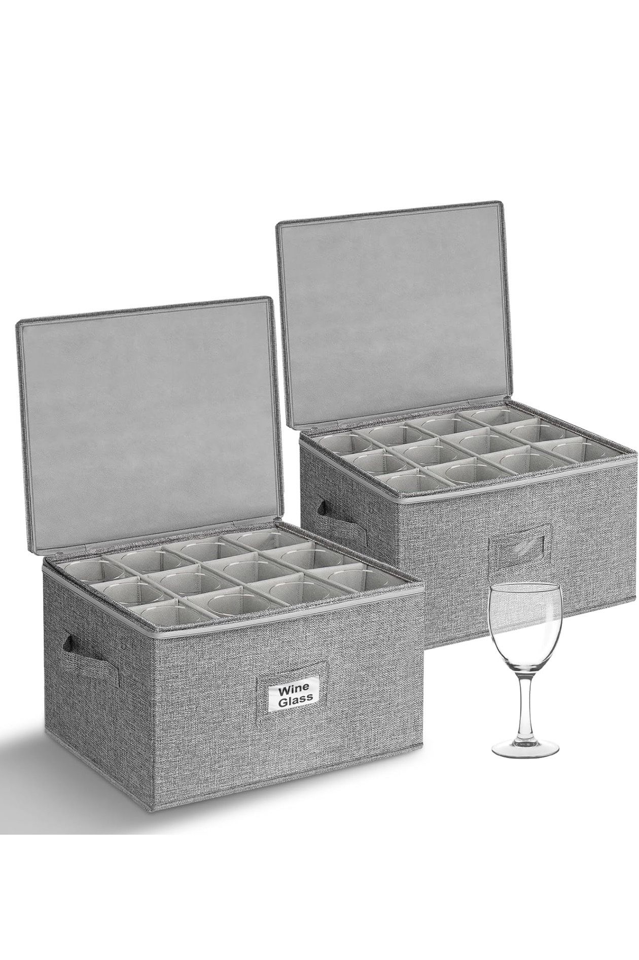 Wine Glass Storage Box (2 Pcs)