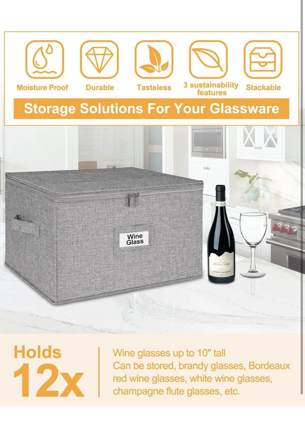 Wine Glass Storage Box (2 Pcs) - photo 3