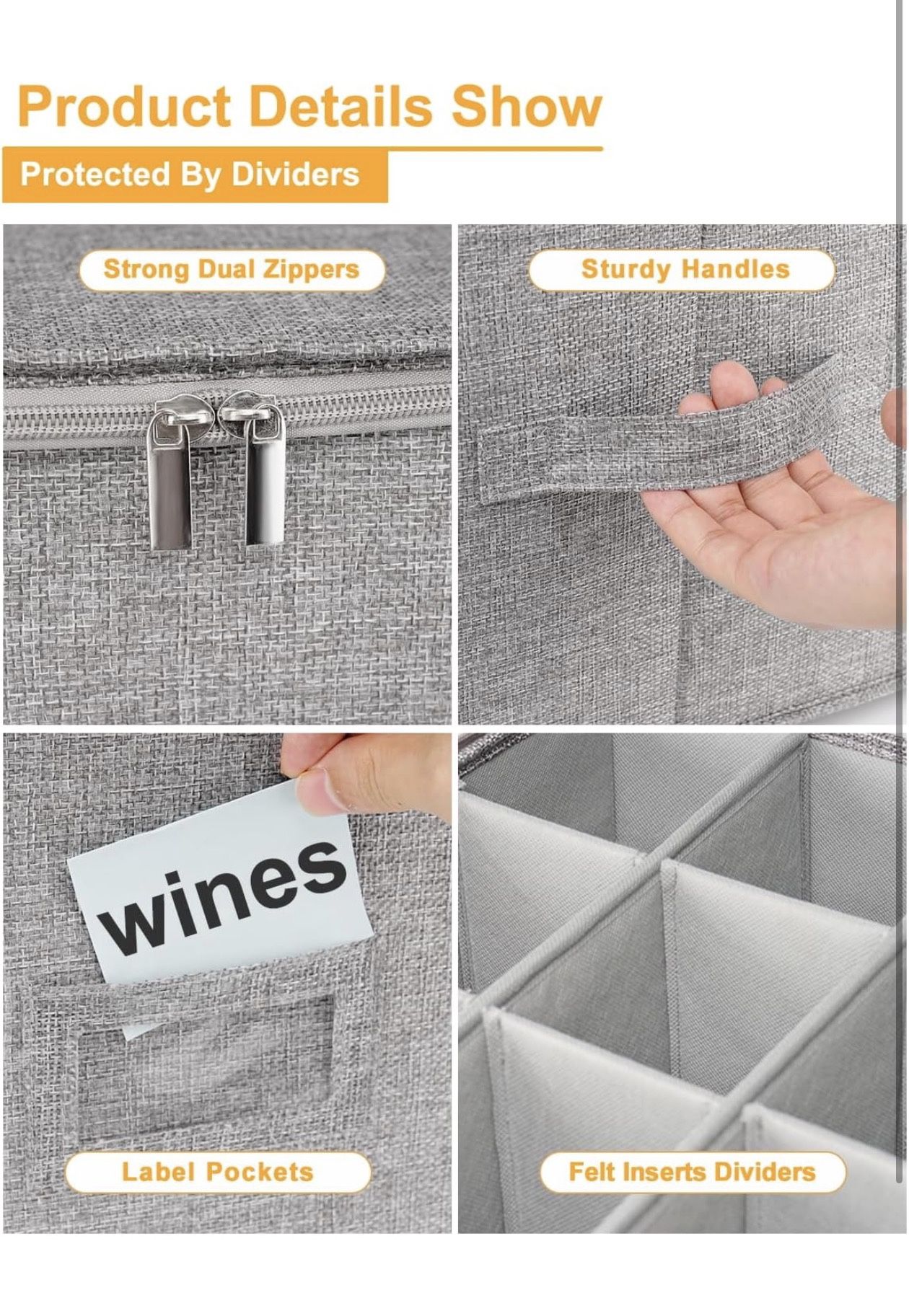 Wine Glass Storage Box (2 Pcs) - photo 4