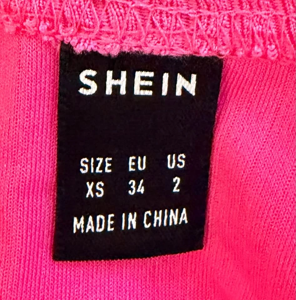 SHEIN Hot Pink Ribbed Scoop Neck Crop Top Tank XS Barbiecore - photo 5