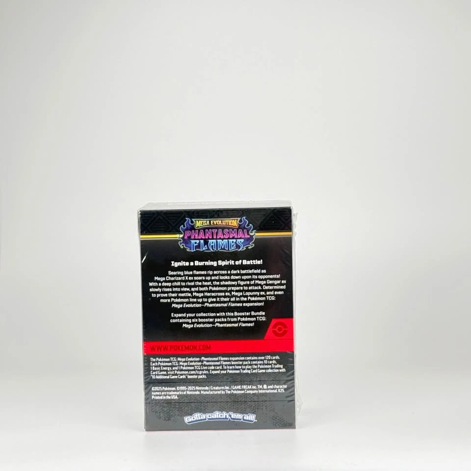 Pokemon Mega Evolution Phantasmal Flames Booster Bundle 6 Packs - photo 3