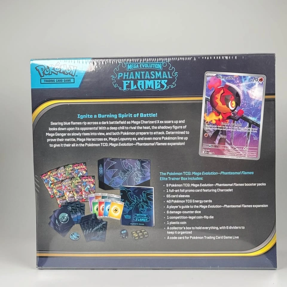 Pokémon TCG Mega Evolution Phantasmal Flames Elite Trainer Box S - photo 4
