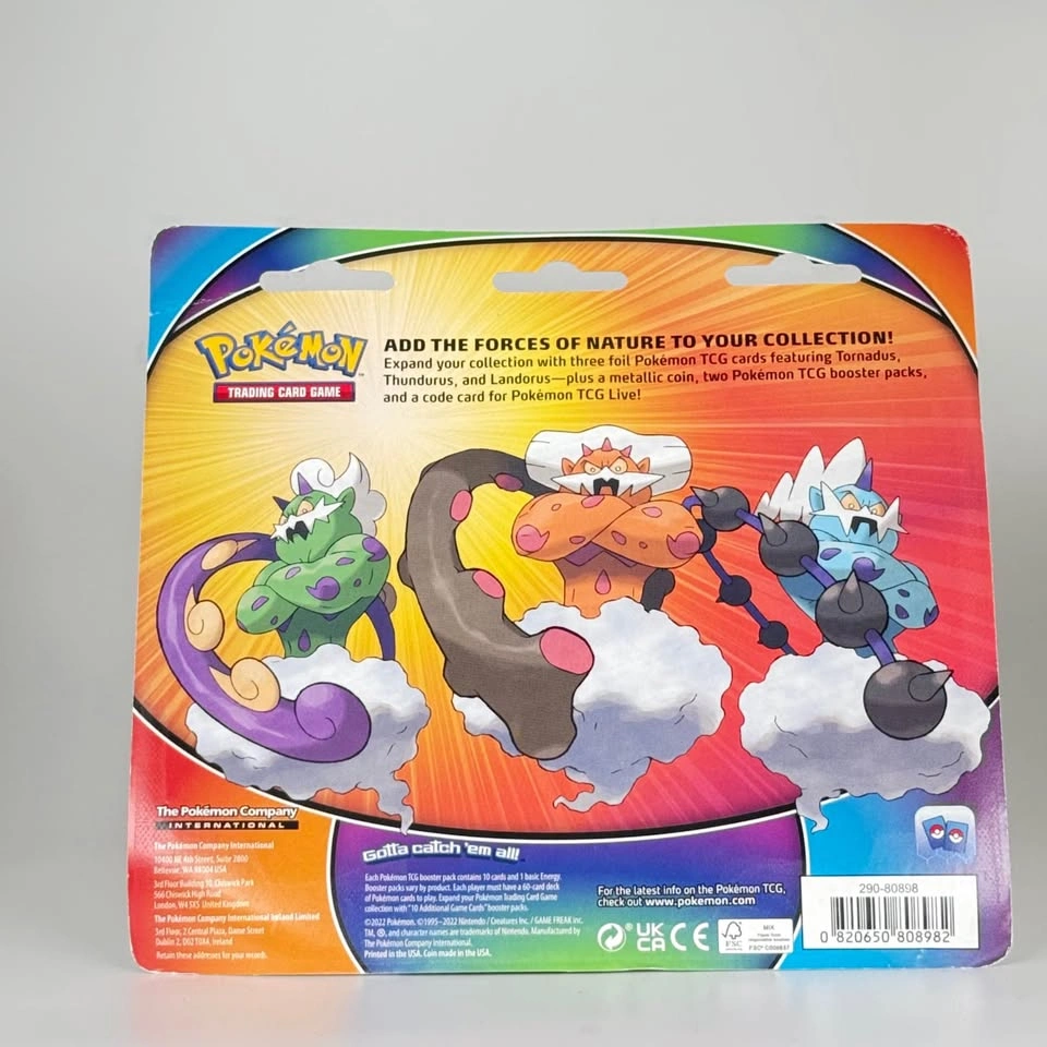 Pokémon Tornadus Thundurus Landorus 2 Booster Pack Blister - photo 2