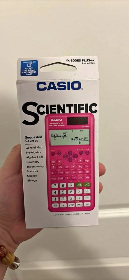 Casio fx-300ES PLUS-PK Pink Scientific Calculator 2nd Ed