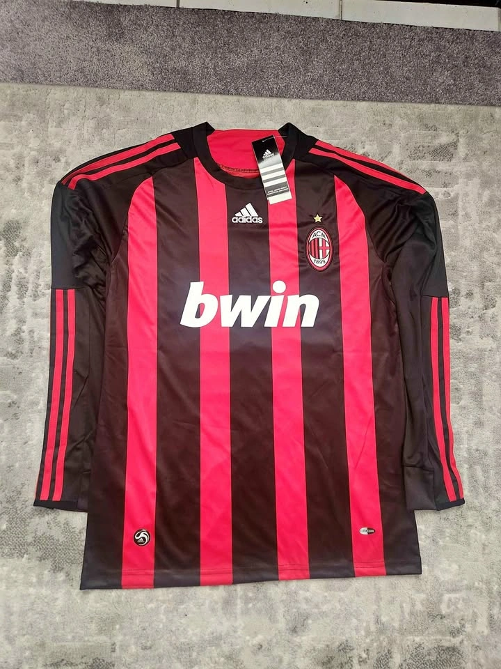 AC Milan 2008 Long Sleeve - Ronaldinho #80 - Player Version