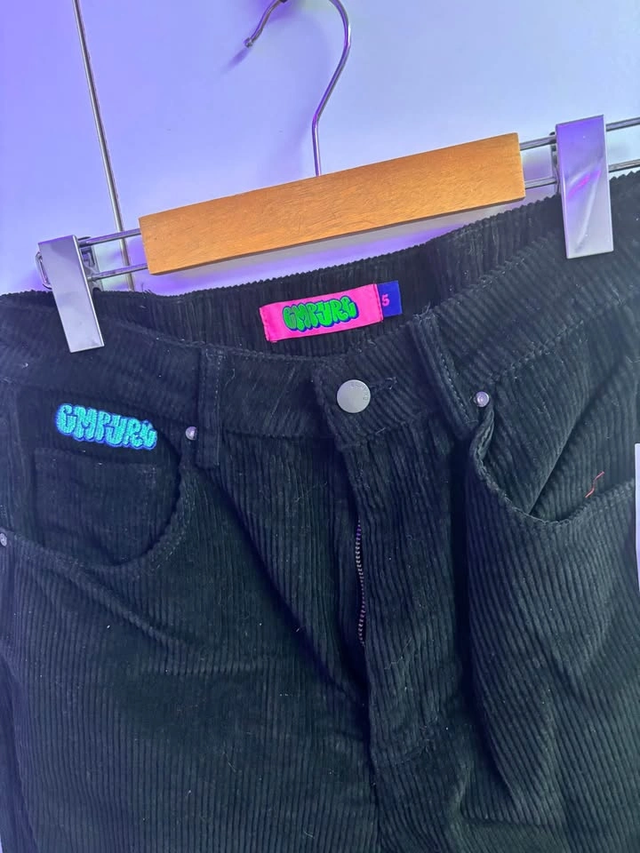 NWT Empyre Corduroy Black Skater Pants Size 5 - photo 2