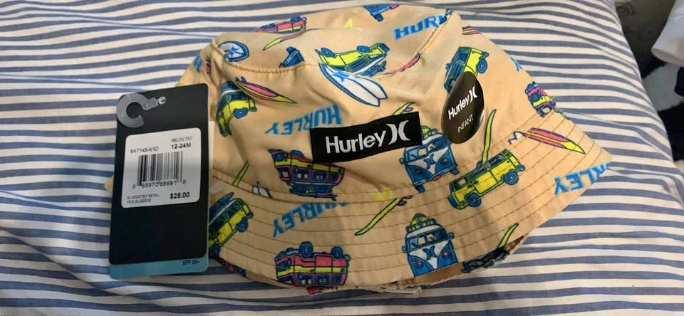 Brand new with tag Hurley infant bucket hat UV protection