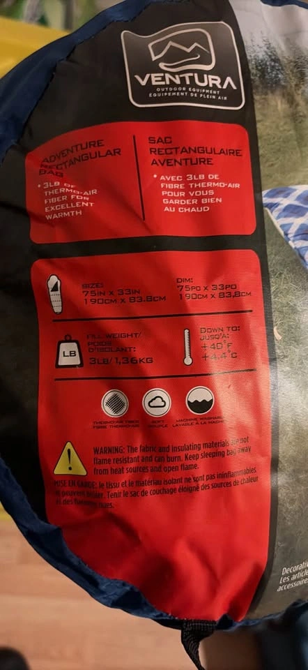 Ventura Rectangular Sleeping Bag 40F - photo 2