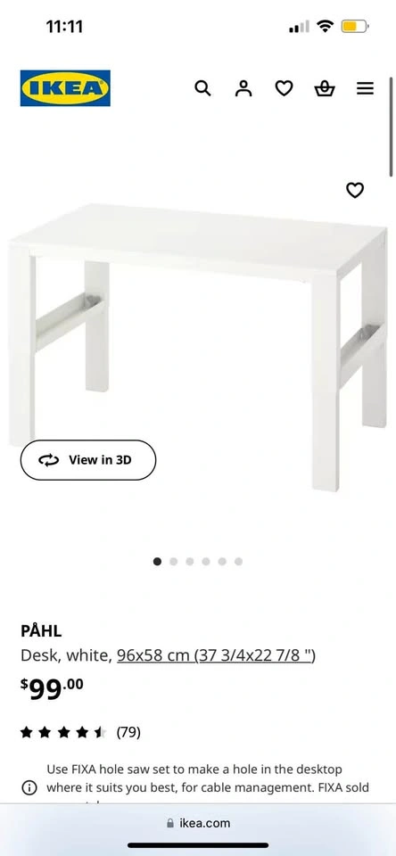 Ikea Desk påhl