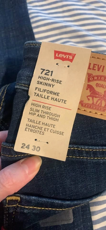Brand new with tags Levi’s high rise skinny jeans size 24