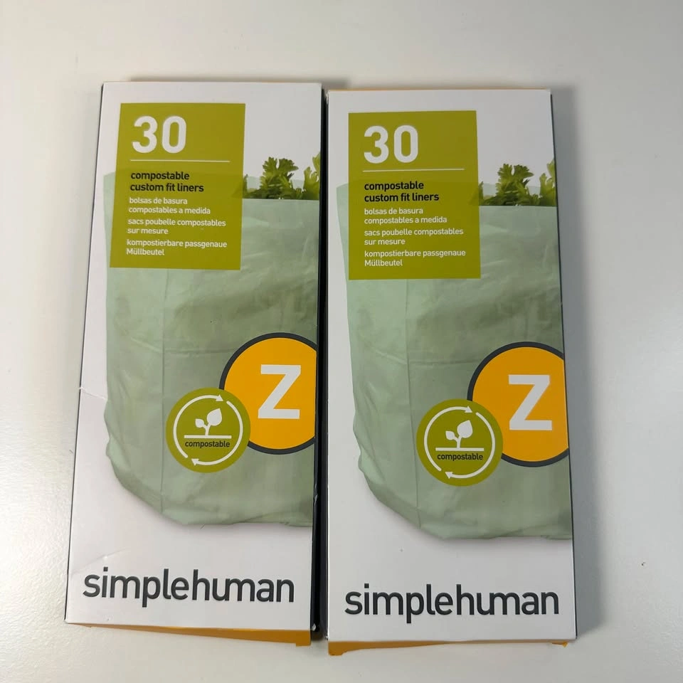 SimpleHuman Compostable Custom Fit Liners - 2 Packs of 30 (60 to - photo 2