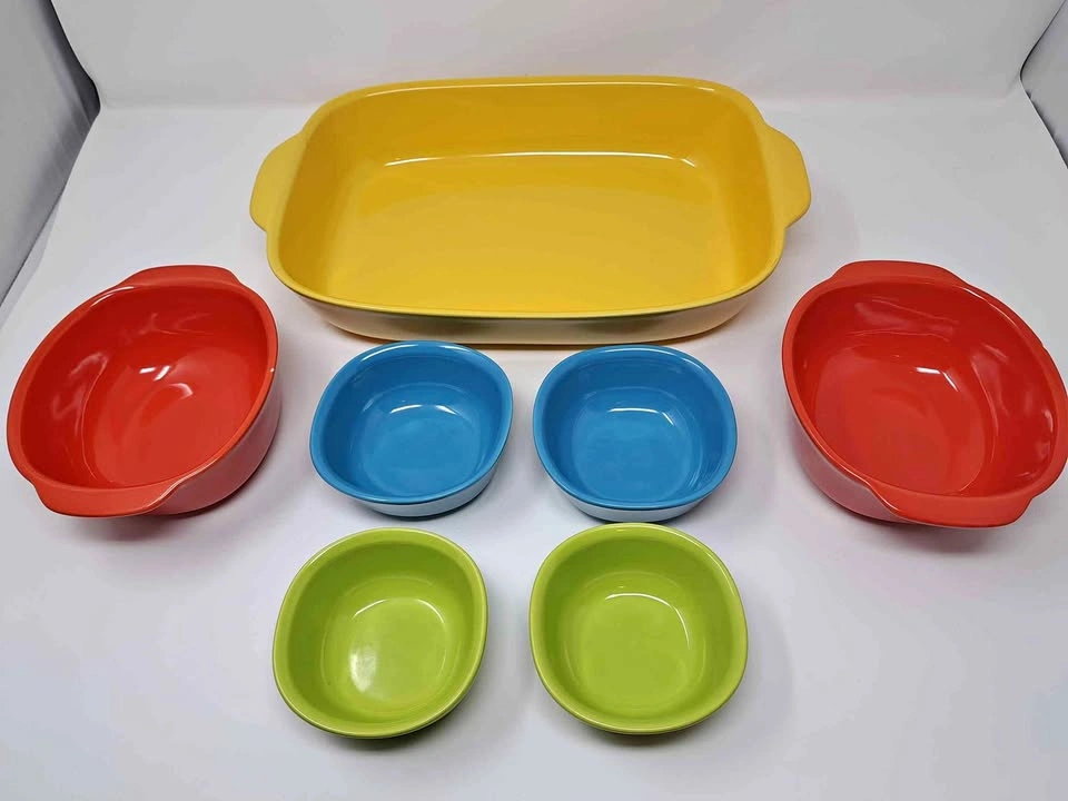 Corningware CW Nesting Bowls + Casserole Dish