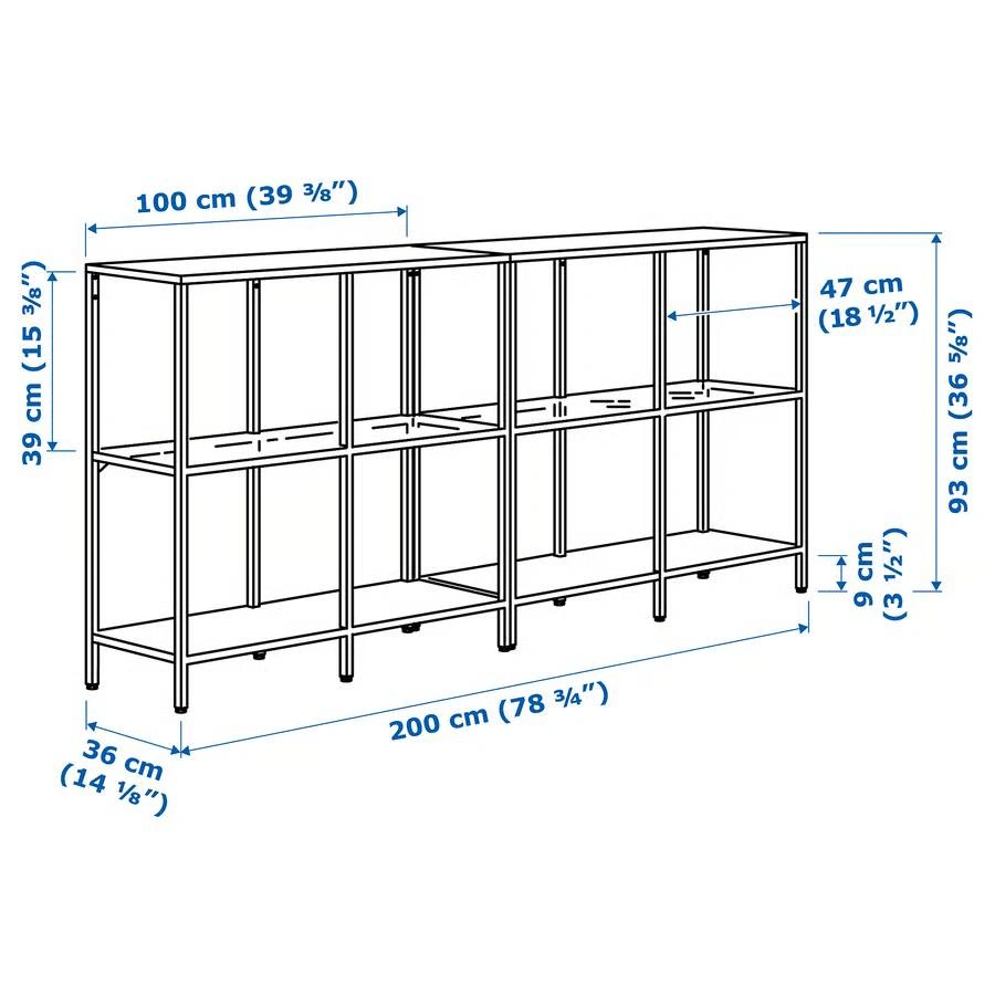 (Moving Sale) Ikea Glass Shelves/Storage Combo w/ 4 Boxes - photo 4