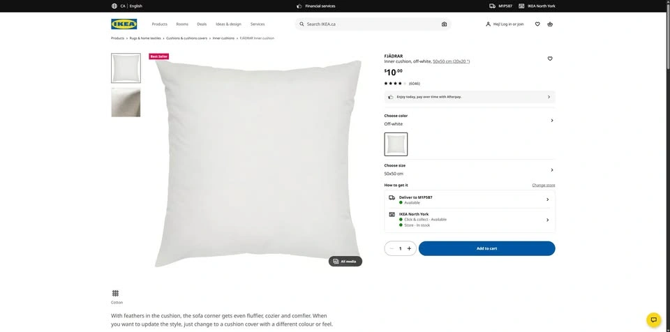 Moving Sale: Ikea Loveseat/Sofa/Couch + 3 Cushions - photo 4
