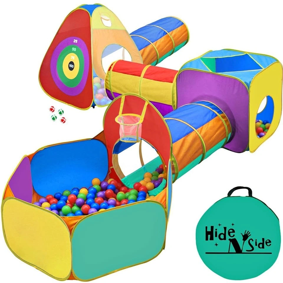 Kids Play Tent with Tunnel & Ball Pit - Indoor/Outdoor