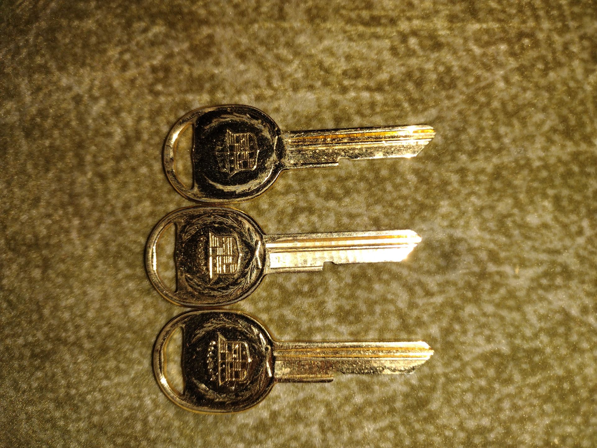 Blank Gold Cadillac Keys
