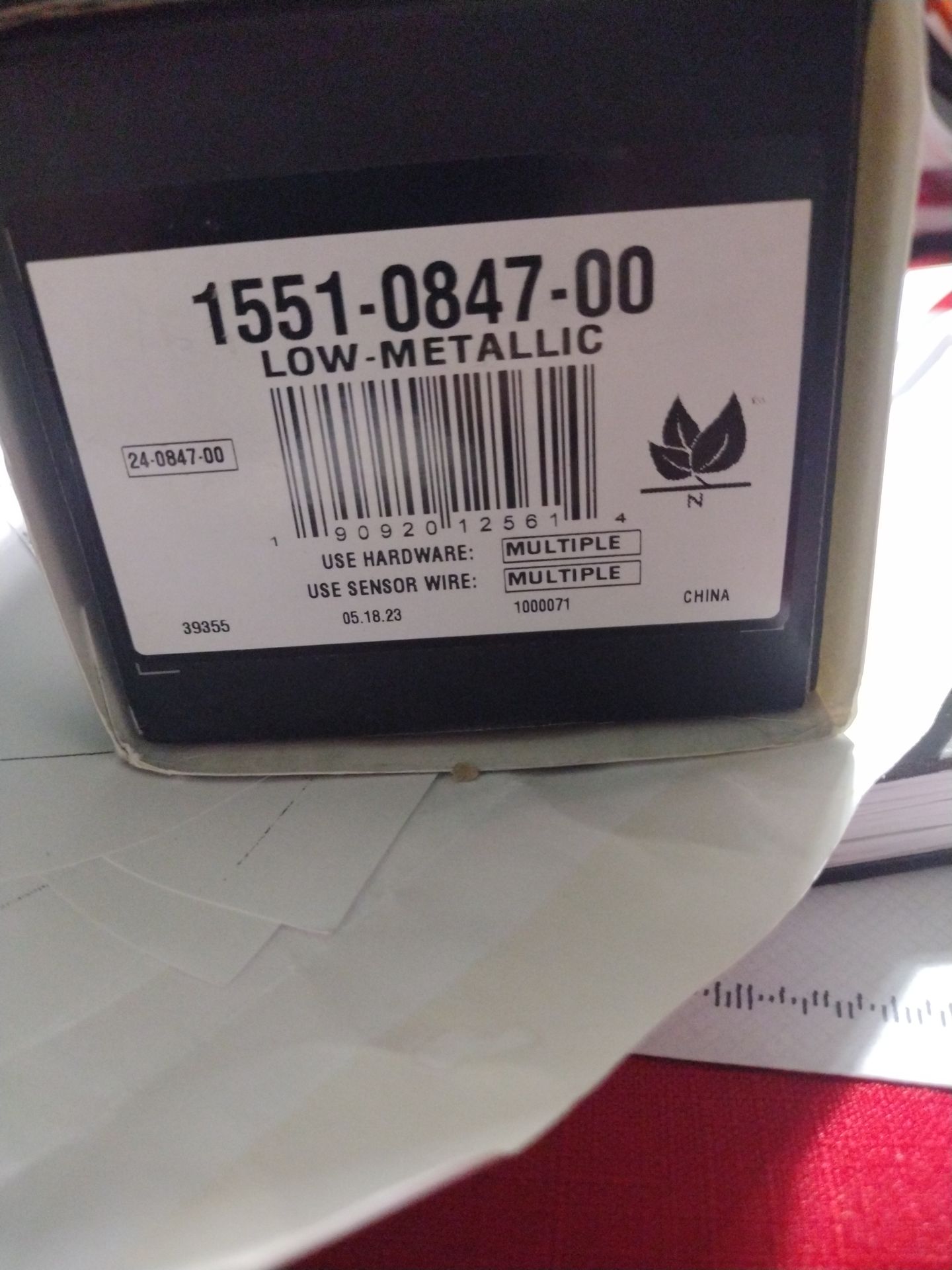 2001 Mercedes Benz S55 AMG Brake Pads - photo 2