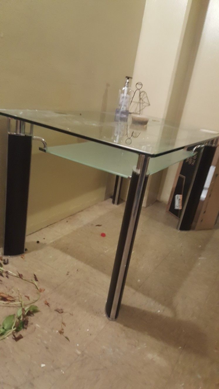 Dual Top Glass Table 30x48 - photo 2