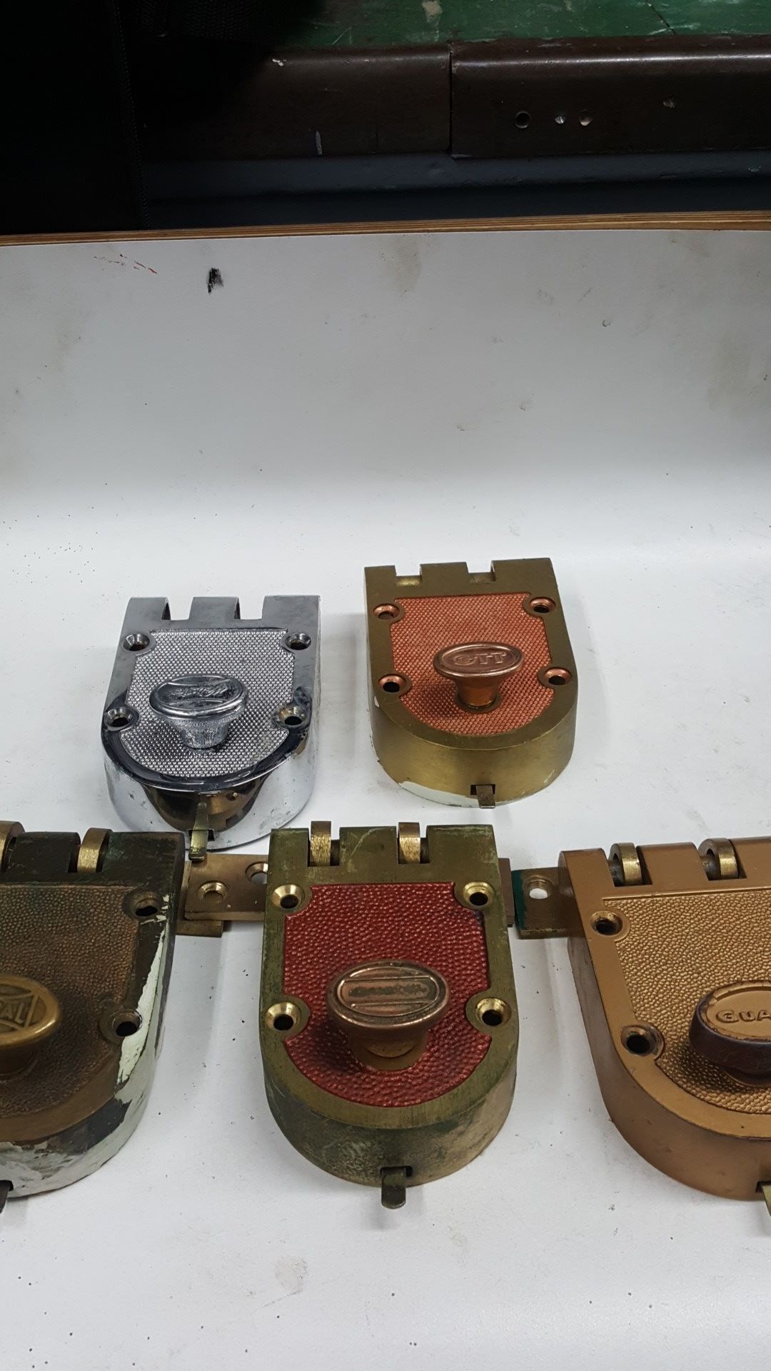 Rim locks..only lock and strike . No cylinder.