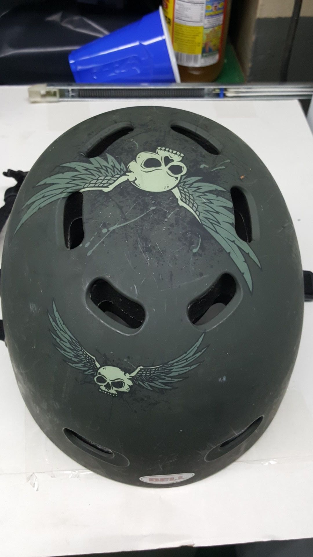 Helmet by bell.