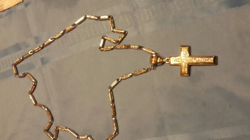 Gold over stainless steel chain