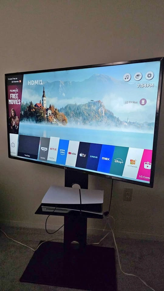 LG 4k Smart TV 49 inch and TV Stand