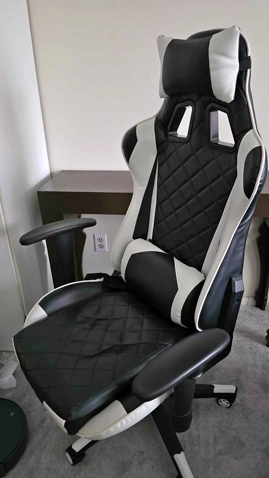 White and Black Gaming Chair / Desk Chair